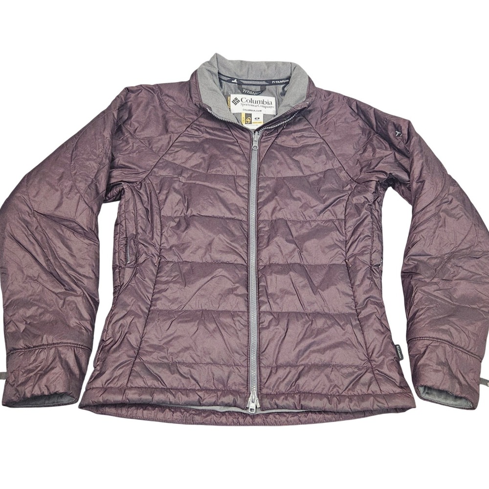 Columbia Titanium Women's Interchange Puffer Jacket Plum Size S